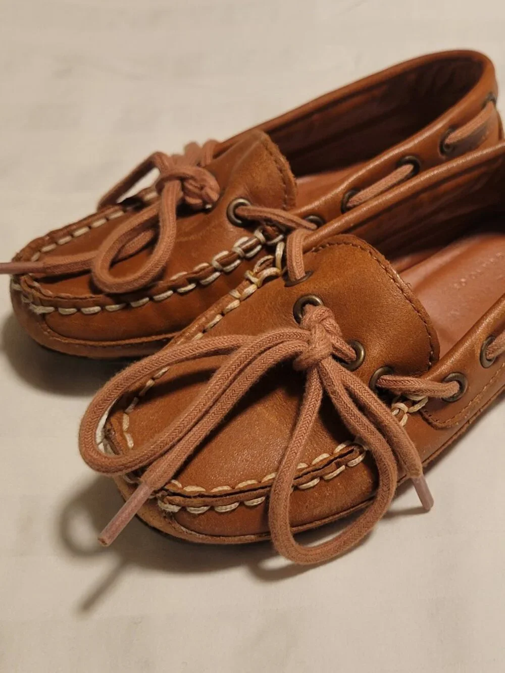 Cole Haan Tan Leather Moccasin Loafers Toddler Boys 8.5Y